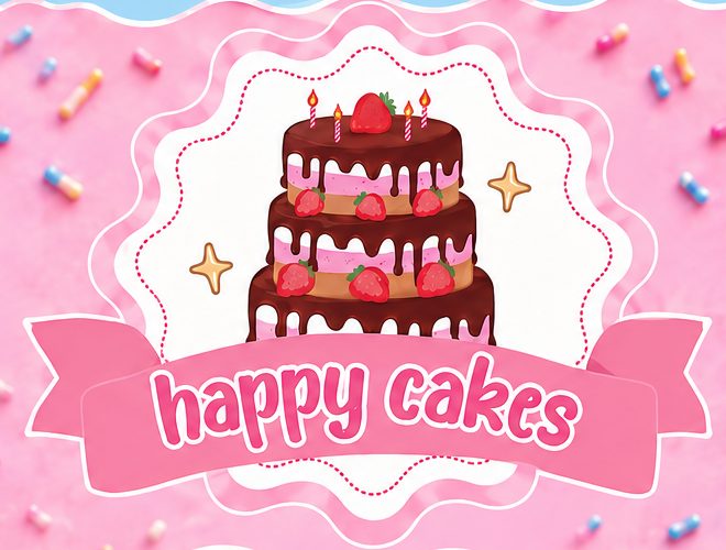 Happy Cakes taart